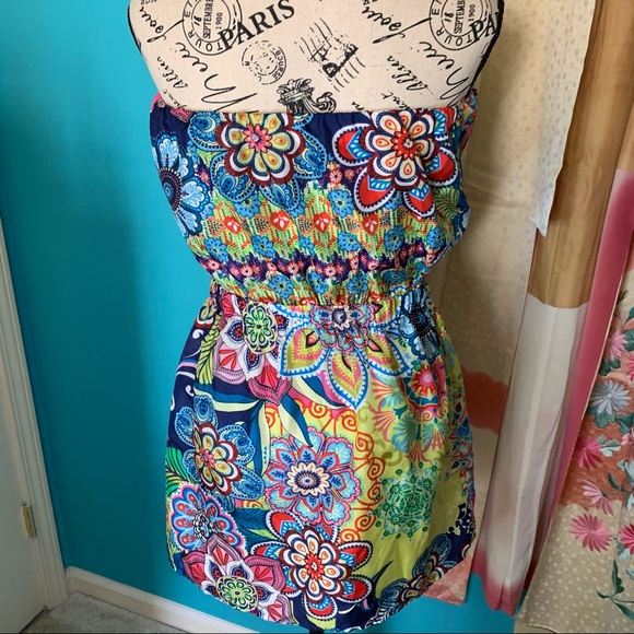 GLAM Strapless Ruffled Mini Dress - Picture 3 of 4